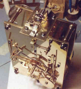 a serviced French carriage clock movement
